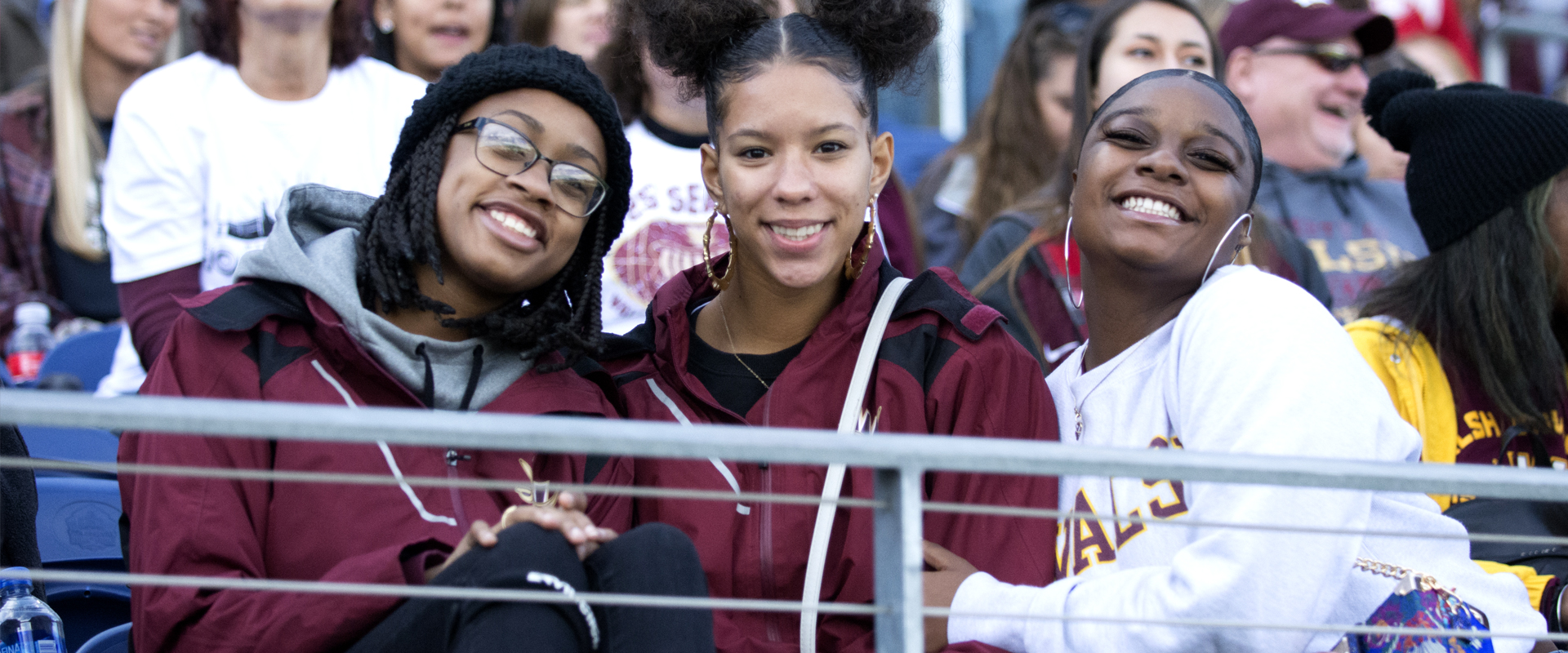 Walsh students at football game